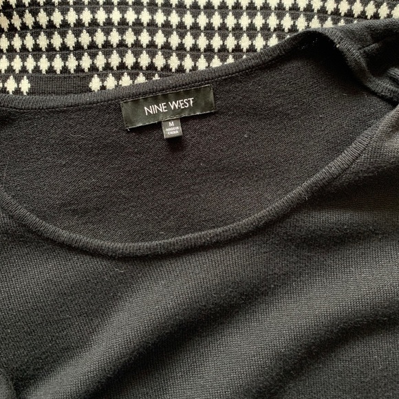 Nine West Black and White Sweater Dress - Picture 2 of 4